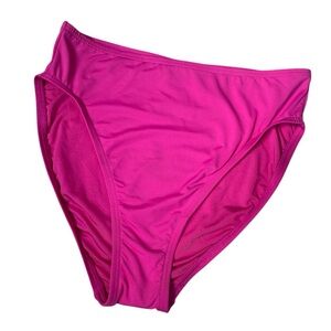 Carmen Marc Valvo pink high waisted swim bottoms